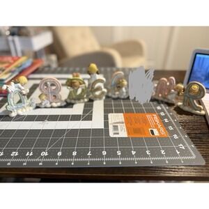 Precious Moments Angel Letters "Daughter" "Bright" "Friend" Figurines Set